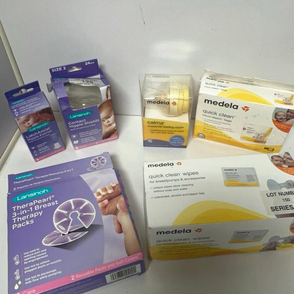 Medela and Lansinoh breastfeeding bundle